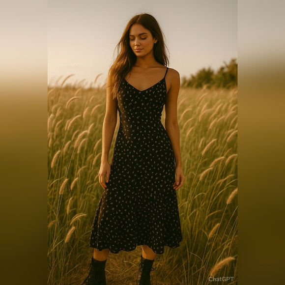 Saltwater LUXE/ Elegant Black & White Maxi Dress/ Side Zipper/ Size US L - Picture 16 of 16